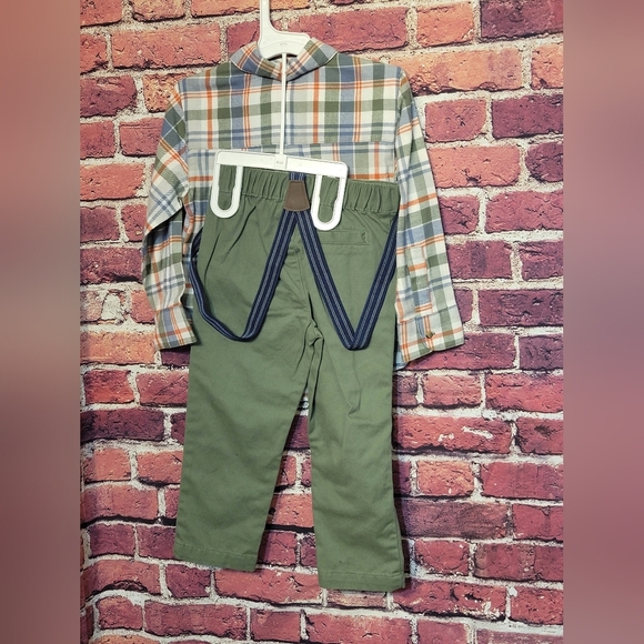 Carters 2 Piece Boys Plaid Outfit - Picture 5 of 7